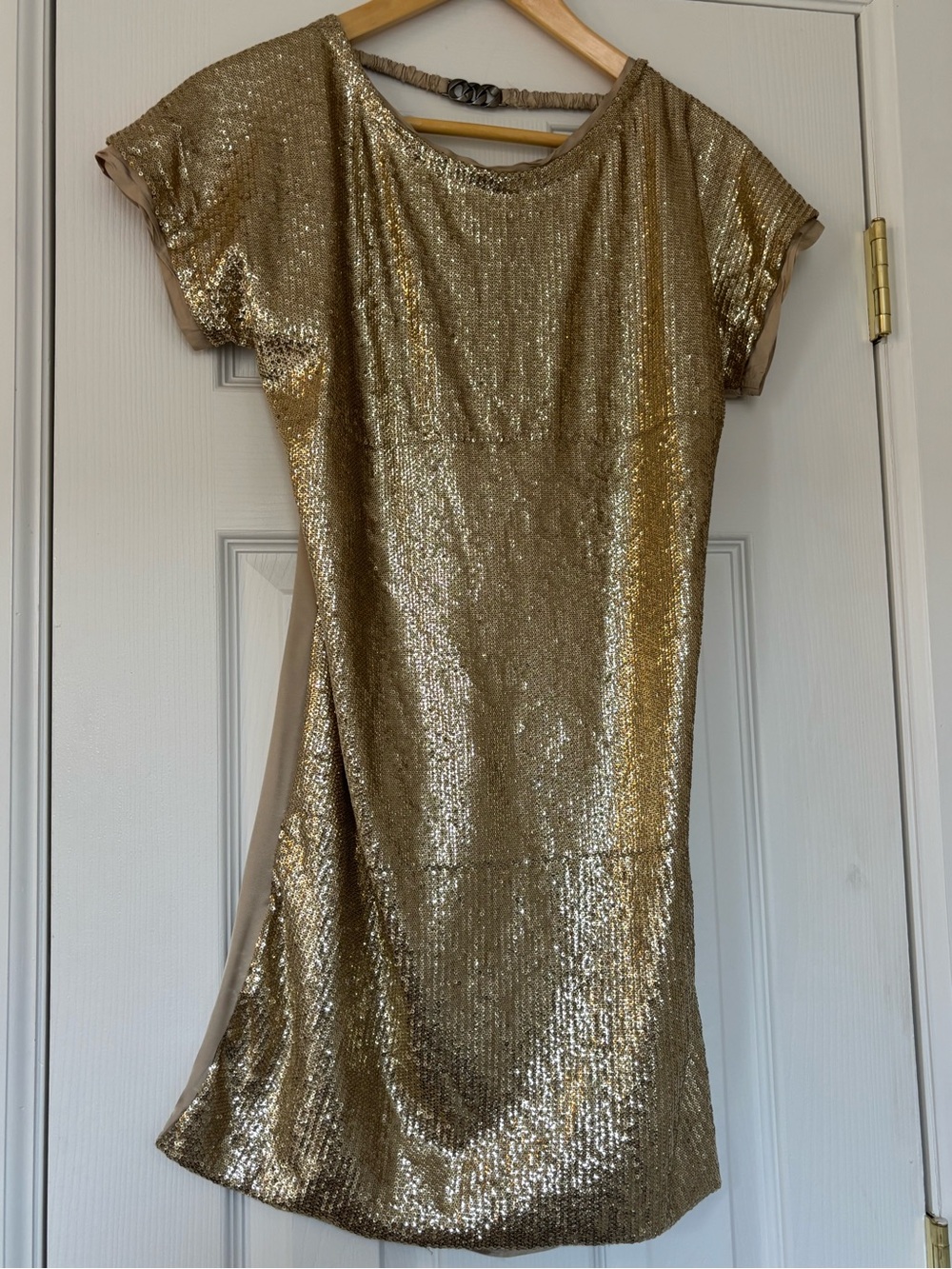 Twin-Set Gold Sequin Mini Dress